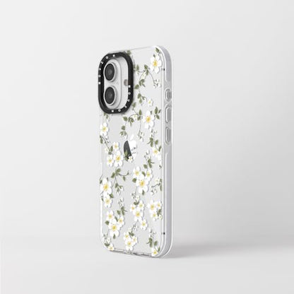 Cute Phone Case for iPhone 16, Vine Flowers Aesthetic Floral Pattern Case, Soft TPU Shockproof Bumper Cover for Girls Women - size: iPhone 16