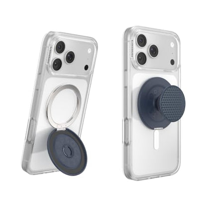 PopSockets Kick-Out Grip for MagSafe, Kickstand- Knurl Navy - color: Knurl Navy, style: MagSafe Kick-Out