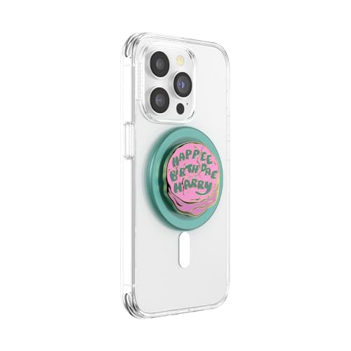 PopSockets Phone Grip for MagSafe, Magnetic Holder- Happy Bday Harry - color: Enamel Birthday, style: MagSafe