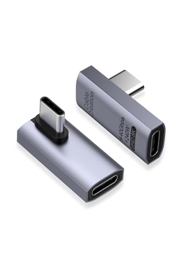 CableCreation 90 Degree USB C Adapter 2-Pack, Right Angle USB C Adapter - size: 2PCS, style: Middle Angle