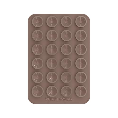 Velvet Caviar Suction Cup Phone Case Mount Compatible with MagSafe Devices Only - Magnetic Silicone Sticky Phone Grip Holder for iPhone Back of Phone - Mirror Gripper (Cashmere Taupe) - color: Cashmere Taupe
