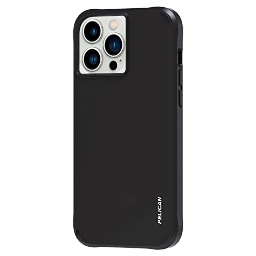 Pelican Ranger Series - iPhone 13 Case [Wireless Charging Compatible] Protective Phone Case with Anti-Scratch Tech [15ft MIL-Grade Drop Protection] Slim Rugged Cover for iPhone 13 - Black - color: Ranger Black