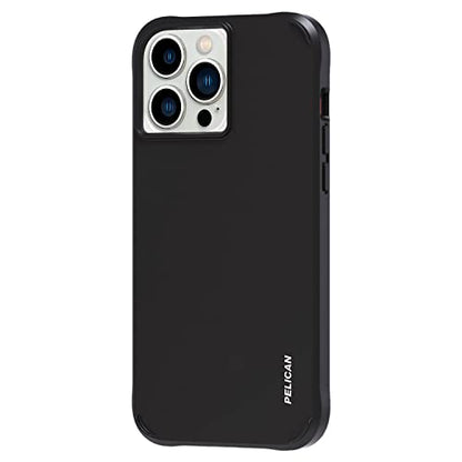 Pelican Ranger Series - iPhone 13 Case [Wireless Charging Compatible] Protective Phone Case with Anti-Scratch Tech [15ft MIL-Grade Drop Protection] Slim Rugged Cover for iPhone 13 - Black - color: Ranger Black