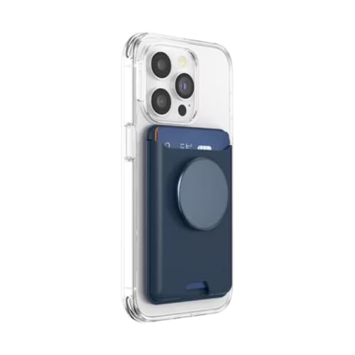 PopSockets Phone Wallet for MagSafe with Grip- Navy - color: Navy, style: With Grip