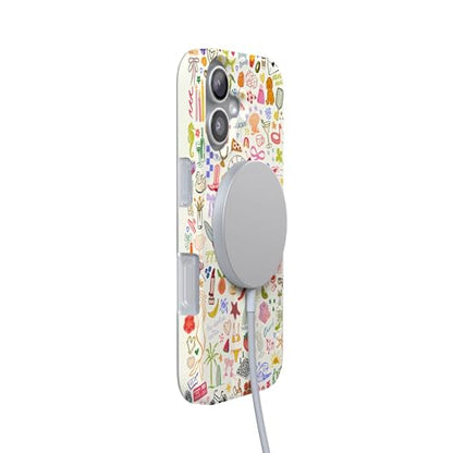 Casely iPhone 17 Case | All the Fun Things | Fun on Weekdays | Compatible with MagSafe | Classic Ultra Slim Design - color: All the Fun Things | Fun on Weekdays