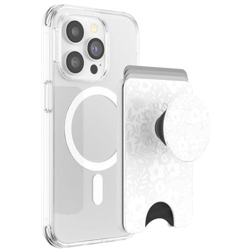 PopSockets Phone Wallet for MagSafe with Grip- Blanc Fresh - color: Blanc Fresh, style: MagSafe