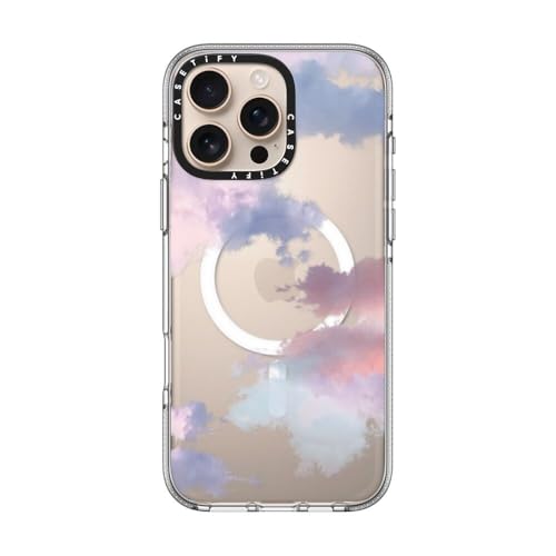 CASETiFY for iPhone 16 Pro Max Case - Impact Clear Compatible with MagSafe | Not Yellowing | 6.6 ft. 3x Military Grade Drop Protection | Clouds | Clear - color: Clouds, size: Iphone 16 Pro Max (6.9")