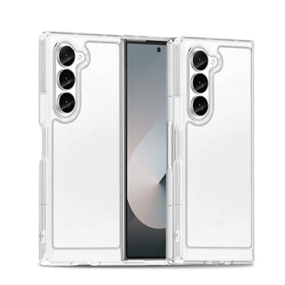 Case for Samsung Galaxy Z Fold 6, Military Grade Drop Protection Clear Phone Case, Yellowing Resistant, Anti-Scratch Hard PC Back, Shockproof Hard Ultra-Thin Protective Cover, Transparent - size: Samsung Galaxy Z Fold6
