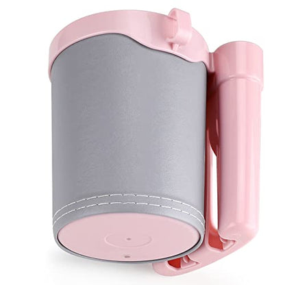 Accmor 3-in-1 Bike Cup Holder with Cell Phone Keys Holder, Bike Water Bottle Holders, Universal Bar Drink Cup Can Holder for Bicycles, Motorcycles, Scooters, Grey Pink - color: Grey Pink