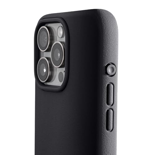 TineeOwl for iPhone 15 Pro Max Magnetic Case - Dune Series, Compatible with MagSafe, TPU, Minimalist, Slim/Thin, Grippy with Microfiber Lining, Rounded Action Button (Almost Black, iPhone 15 Pro Max) - color: Almost Black, size: iPhone 15 Pro Max