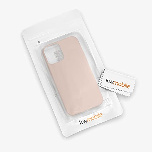 kwmobile Case Compatible with Apple iPhone 12 / iPhone 12 Pro Case - TPU Silicone Phone Cover with Soft Finish - Dusty Pink - color: dusty pink, size: iPhone 12 / iPhone 12 Pro