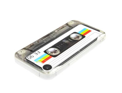 FAteamll Case for iPhone 16e Matte Finish Heavy Duty Soft Back Cover with Reinforced Corners TPU Soft Bumper Retro Cassette Tape Case Compatible with iPhone 16e