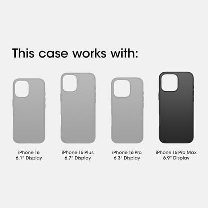 OtterBox iPhone 16 Pro Max Commuter Series Case - Black | Thin & Protective iPhone Case, Dual-Layer, Impact Absorbing iPhone Case, Best MagSafe iPhone Cases for Wireless Charging - color: Black, style: iPhone 16 Pro Max