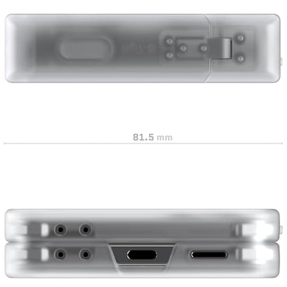 Ghostek Covert Clear Galaxy Z Flip7 Case with Built-in Kickstand, MagSafe and Full Hinge Protection Designed for 2025 Samsung Galaxy Flip 7 (6.9") (Clear Matte) - color: Clear Matte, size: Galaxy Z Flip 7