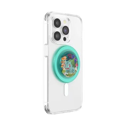 PopSockets Phone Grip for MagSafe, Magnetic Holder- Bulbasaur Mint - color: Bulbasaur Mint, style: MagSafe