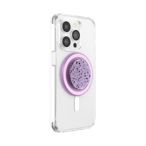 PopSockets Phone Grip for MagSafe, Magnetic Holder- Sugar Plum Speckle - color: Plum Speckle, style: MagSafe