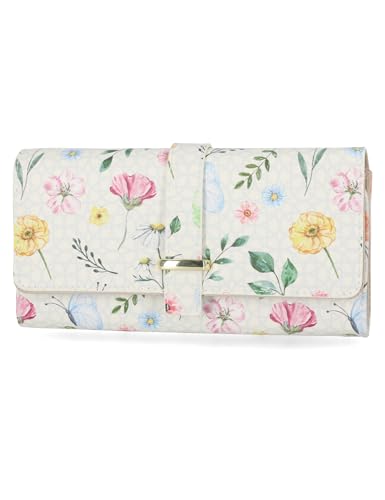 Mundi File Master Womens RFID Blocking Wallet Clutch Organizer With Change Pocket - color: Bridgehampton Garden, size: One Size