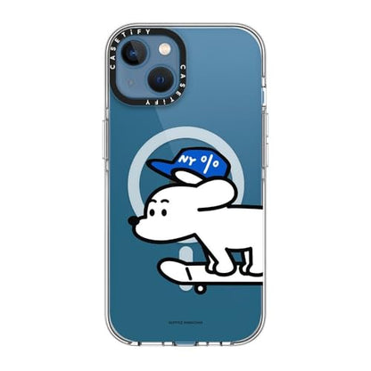 CASETiFY for iPhone 13 Case - Impact Clear Compatible with MagSafe | Not Yellowing | 6.6 ft. 3x Military Grade Drop Protection | Skater JOHN (Standard) | Clear - color: Skater JOHN (Standard), size: Iphone 13 (6.1")