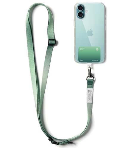 Ringke Holder Link Snap Hook Lanyard for Universal Cell Phone Case, Adjustable Crossbody Phone Lanyard - color: Forest