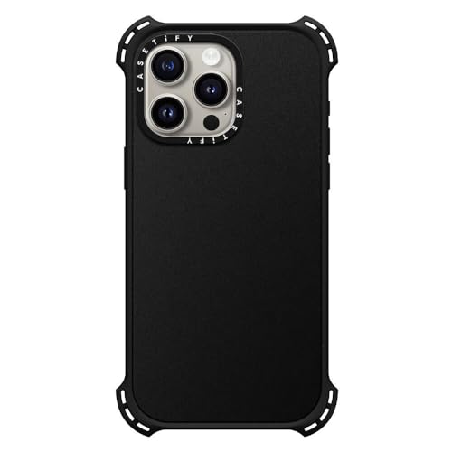 CASETiFY for iPhone 15 Pro Max Case - Bounce Compatible with MagSafe | Shockproof | 21.3 ft. 6x Military Grade Drop Protection | Matte Black - color: Matte Black, size: Iphone 15 Pro Max (6.7")