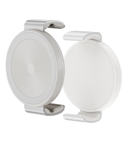 TONEOF Phone Clamp for Magnet with Metal Ring Phone Mount for Magsafe Stand - color: Beige Gray
