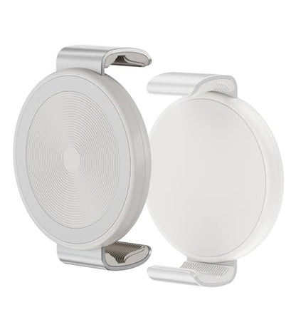 TONEOF Phone Clamp for Magnet with Metal Ring Phone Mount for Magsafe Stand - color: Beige Gray