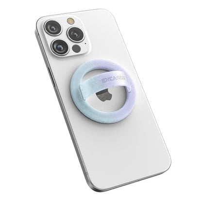 Encased Magnetic Phone Grip Holder (Compatible with MagSafe) Iridescent Sparkle Silicone Finger Loop Ring for iPhone (Gradient Bloom) - color: Gradient Bloom