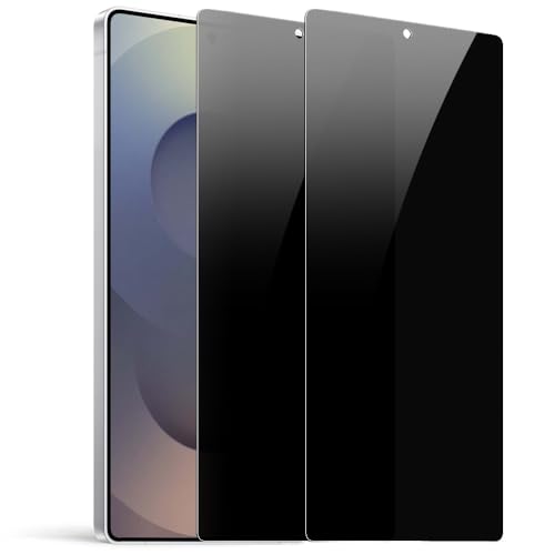 2 Pack Privacy Screen Protector for Samsung Galaxy S25 Ultra [27° Anti-Spy] Ultra Thin 9H Dual-Glass Coated PET Film [Fast Fingerprint Unlock] [Unbreakable] Scratch Resistant, Easy Install with Alignment Jig - size: Galaxy S25 Ultra