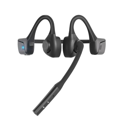 BANIGIPA Bluetooth Headset with Microphone, Open Ear Headphones with Mic