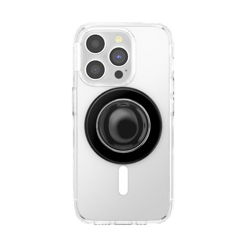 PopSockets Phone Grip for MagSafe, Magnetic Holder- BonBon Black - color: Luxe BonBon Black, style: MagSafe