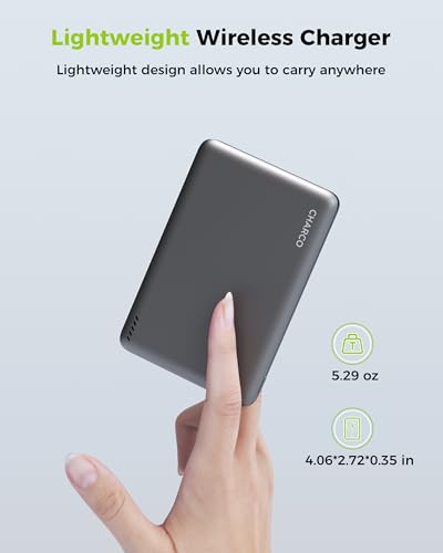 CHARCO Portable Charger for Magsafe Charging, Magnetic Power Bank 5000mAh | PD20W USB C Charging and Ultra Slim & Lightweight, Compatible with iPhone 17/16/15/14/13 Series,Travel Essential - size: 5000mAh