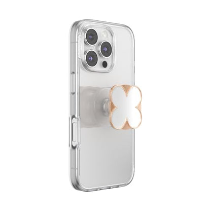 PopSockets Adhesive Phone Grip, Holder- Clover Rose Gold - color: Clover Rose Gold, style: Adhesive