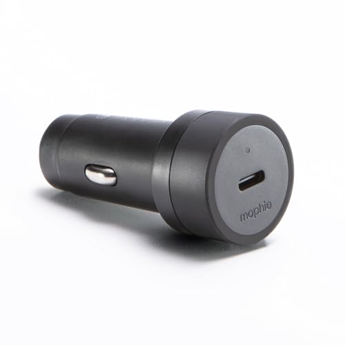 Mophie 30W USB-C Car Charger - Eco-Friendly Fast Charging for Devices, LED Indicator, Universal AUX Compatibility - style: USB-C