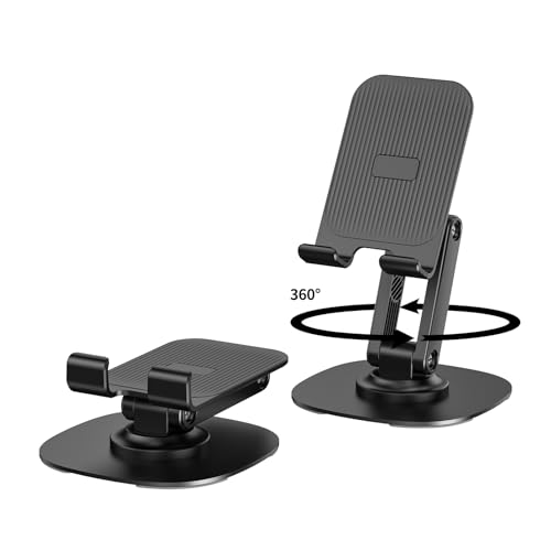 360° Rotating Cell Phone Stand for Desk (K69-Black) - size: K69-Black