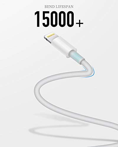 Apple iPhone Charger Cable, 2 Pack Original Lightning to USB Cables Apple MFI Certified 6 Ft, Fast iPhone Charging Cord for iPhone 11/11Pro/11Max/ X/XS/XR/XS Max/8/7/6/5S/SE - size: 6Ft 2Pack