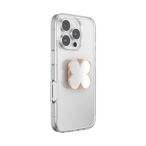 PopSockets Adhesive Phone Grip, Holder- Clover Rose Gold - color: Clover Rose Gold, style: Adhesive