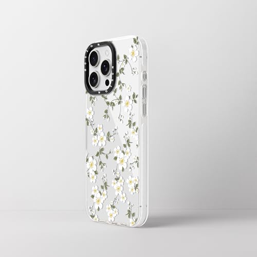 Cute Phone Case for iPhone 16 Pro Max, Vine Flowers Aesthetic Floral Pattern Case, Soft TPU Shockproof Bumper Cover for Girls Women - size: iPhone 16 Pro Max