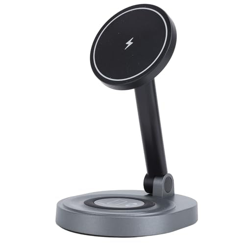 banapoy 2026 3 in 1 Charging Station for 16 15 14 13 12 Series, 360 Degree Rotating Magnetic Fast Charging Wireless Charger Stand Station with Indicator Light