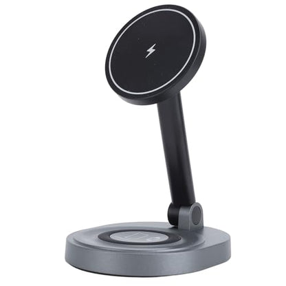 banapoy 2026 3 in 1 Charging Station for 16 15 14 13 12 Series, 360 Degree Rotating Magnetic Fast Charging Wireless Charger Stand Station with Indicator Light