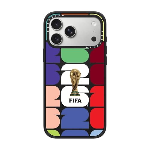 CASETiFY for iPhone 17 Pro Max Case - Impact Compatible with MagSafe | FIFA WORLD CUP 26 CoLab | 8.2 ft. 4x Military Grade Drop Protection | FIFA WORLD CUP 26 PATTERN CASE | Matte Black - color: FIFA PATTERN - Matte Black Impact, size: Iphone 17 Pro Max (