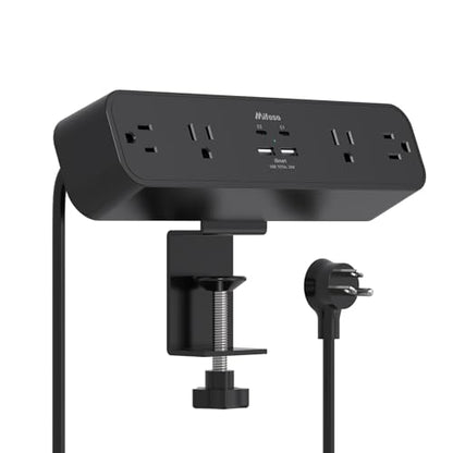 Mifaso PD30W Desk Clamp Power Strip, Surge Protector, Fast Charging Station - color: Black, size: PD30W