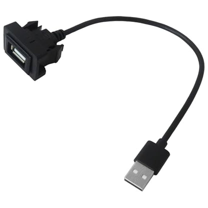 New Male to Female USB Power Socket Adapter, USB Port Car Charger Compatible with Toyota Tundra 2009–2019