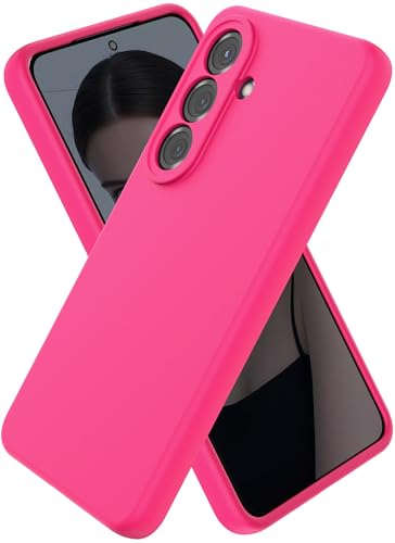 CUZMIGO Liquid Silicone Case for Samsung Galaxy S26 Plus, Hot Pink | Soft Liquid Silicone, Raised Camera Lens Protection, Multiple Neon Bright Colors, Microfiber Lining, Smooth Grip, Slim Fit - color: Hot Pink, size: S26 Plus
