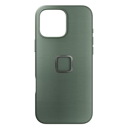 Peak Design Mobile Everyday Phone Case for iPhone 16 Pro Max, Sage, Slim Profile, Drop Protection, Weatherproof Fabric Shell, SlimLink Connects to Mobile Mounts & Gear - color: Sage