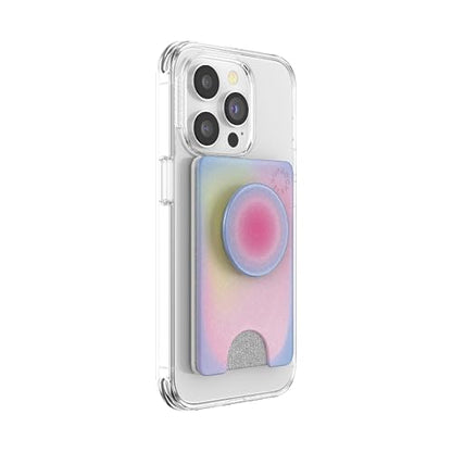 PopSockets Adhesive Phone Wallet with Grip- Aura - color: Aura, style: Adhesive