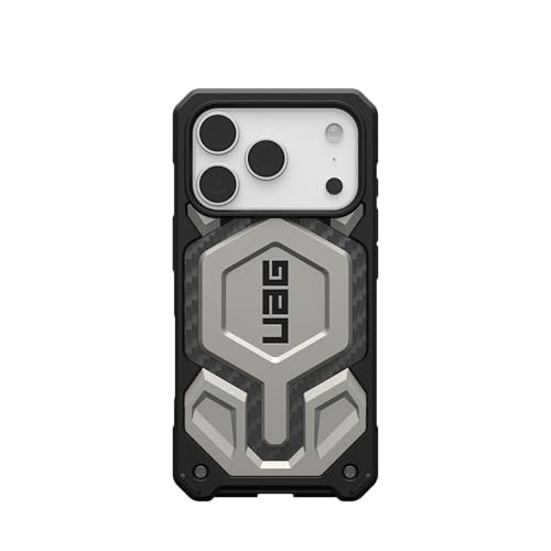 URBAN ARMOR GEAR UAG Designed for iPhone 17 Pro Case Monarch Pro - Compatible with MagSafe Military Grade Protective Cover, Titanium - color: Monarch Pro - Titanium