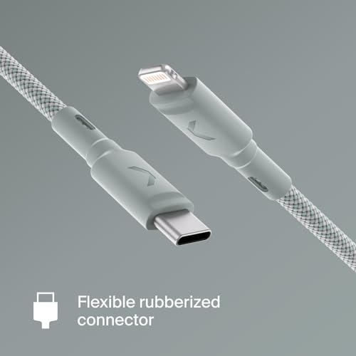 CLEMM USB C to Lightning Cable [Apple MFi Certified] 3.9ft, 60W Fast Charging Nylon Braided iPhone Charger Cord, Power Delivery, Long Lifespan Compatible with iPhone 14/13/12/11/X/XR/XS, iPad, AirPods