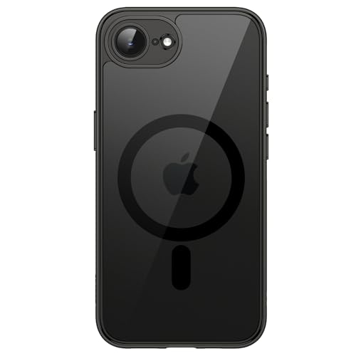 JETech Magnetic Case for iPhone 17e (2026) / iPhone 16e Compatible with MagSafe, Shockproof Phone Bumper Cover, Anti-Scratch Clear Back, 6.1-Inch Display (Black) - color: Black, size: iPhone 17e/16e