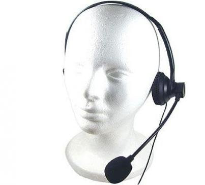 Wired Headset Mono Handsfree Headphone 3.5mm Earphone Earpiece Boom Microphone Single Earbud [Black] for Tracfone Samsung Galaxy J3 Luna Pro - Tracfone Samsung Galaxy J7 Sky Pro (S727VL)