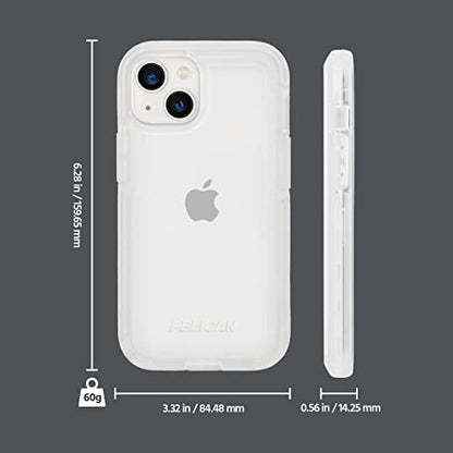 Pelican - Marine Active Series - Water-Resistant Case Cover for iPhone 13, Dust and Splash Proof Case Cover Designed to Fit Nicely in Pocket - 18ft Drop Protection - 6.1 Inches, Clear - color: Marine Active Clear